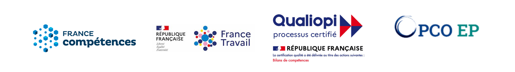 France Compétences, République Française, France Travail, Qualiopi processus certifié, OPCO EP